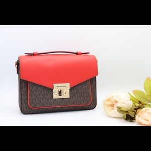 NWT Michael Kors Rose Flap Crossbody Bag